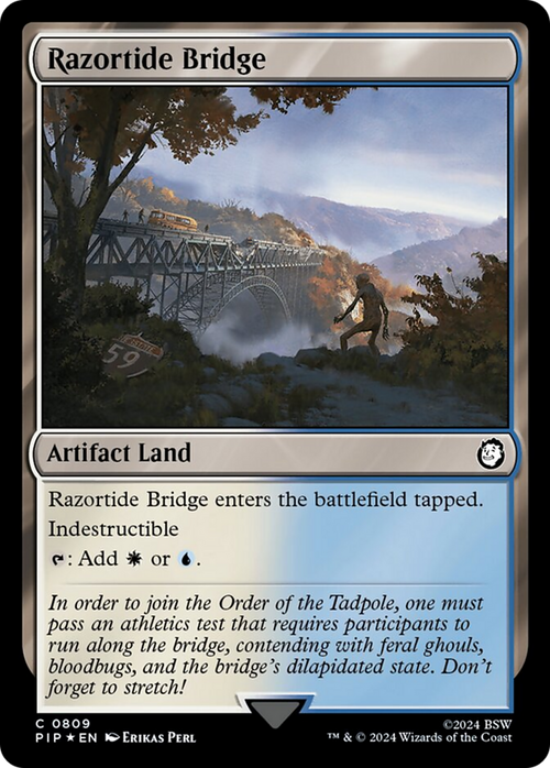 Razortide Bridge (Surge Foil) (PIP-809) - Fallout Foil