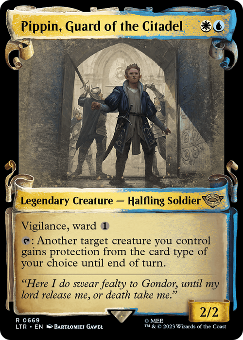 Pippin, Guard of the Citadel (Showcase Scrolls) (LTR-669) - The Lord of the Rings: Tales of Middle-earth: (Showcase)