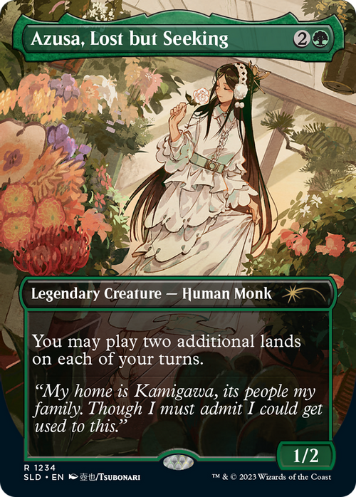 Azusa, Lost but Seeking (SLD-1234) - Secret Lair Drop (Borderless)