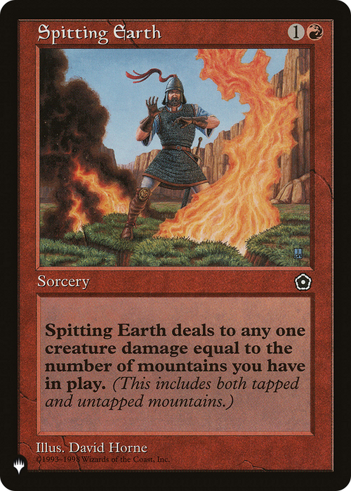 Spitting Earth (LIST-P02-116) - The List