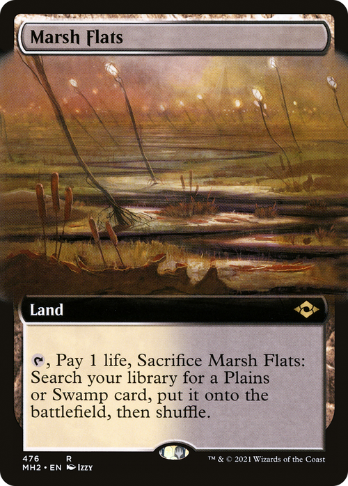 Marsh Flats (Extended Art) (MH2-476) - Modern Horizons 2: (Extended Art) Foil