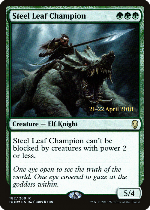 Steel Leaf Champion (PRE-182S) - Dominaria Promos Foil