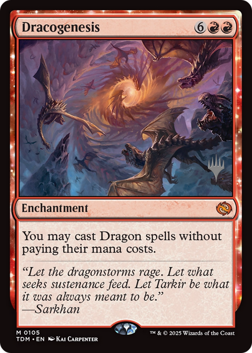 Dracogenesis (PPTDM-105P) - Promo Pack: Tarkir: Dragonstorm: (enchantment)