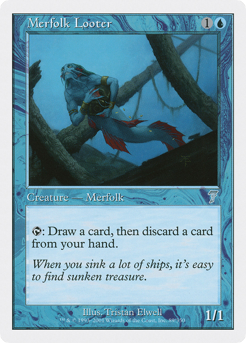 Merfolk Looter (7ED-089) - 7th Edition Foil
