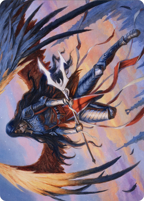 Liesa, Forgotten Archangel // Liesa, Forgotten Archangel (AMID-063) - Midnight Hunt Art Series (Borderless) Foil