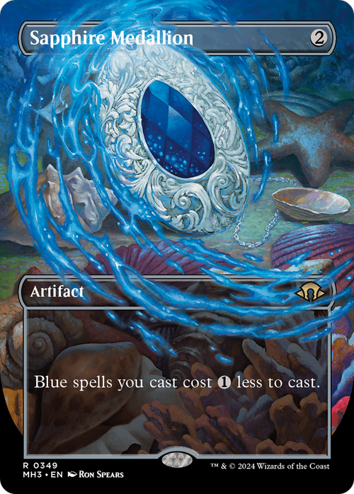 Sapphire Medallion (Borderless) (MH3-349) - Modern Horizons 3 Foil