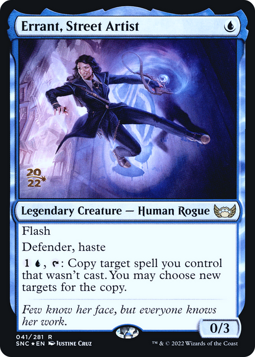 Errant, Street Artist (PRE-041) - Streets of New Capenna Promos Foil