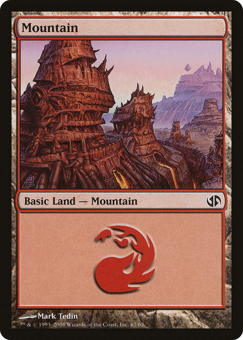 Mountain (62) (DD2-062) - Duel Decks: Jace vs. Chandra
