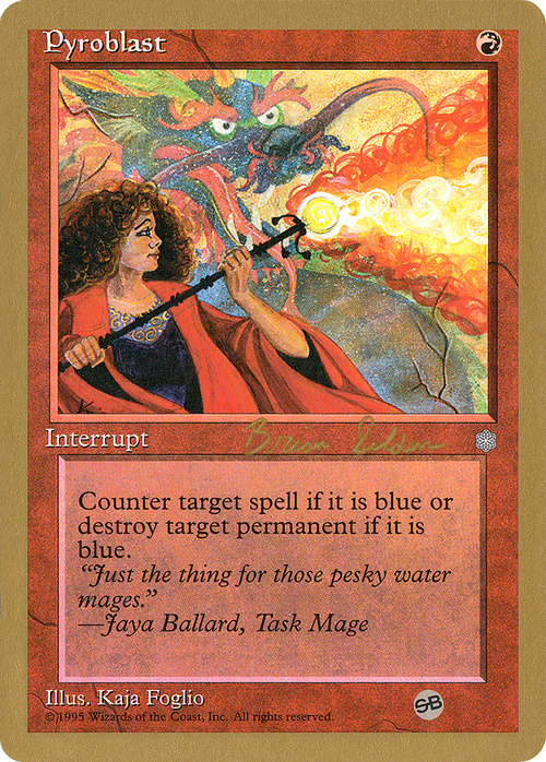 Pyroblast - 1998 Brian Selden (ICE) (SB) (WCD-) - World Championship Decks 1998
