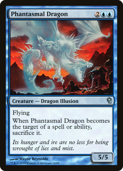 Phantasmal Dragon (DDM-014) - Duel Decks: Jace vs. Vraska