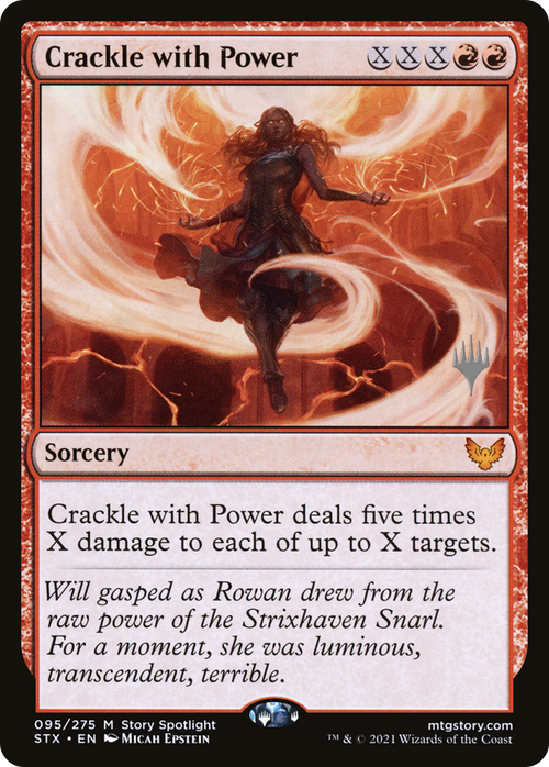 Crackle with Power (PPSTX-95P) - Strixhaven: School of Mages Promos Foil