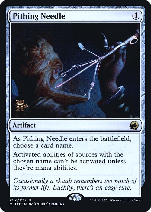 Pithing Needle (PRE-257S) - Innistrad: Midnight Hunt Promos Foil