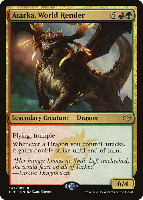 Atarka, World Render (PPM21-149P) - Fate Reforged Promos Foil