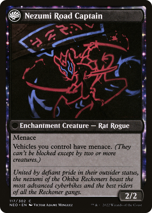Okiba Reckoner Raid (NEO-117) - Kamigawa: Neon Dynasty: (fandfc, enchantment)