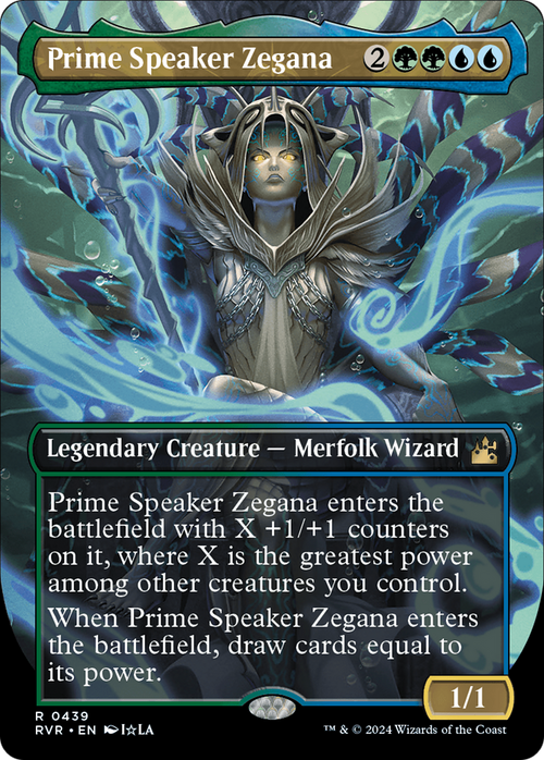 Prime Speaker Zegana (Anime Borderless) (RVR-439) - Ravnica Remastered Foil
