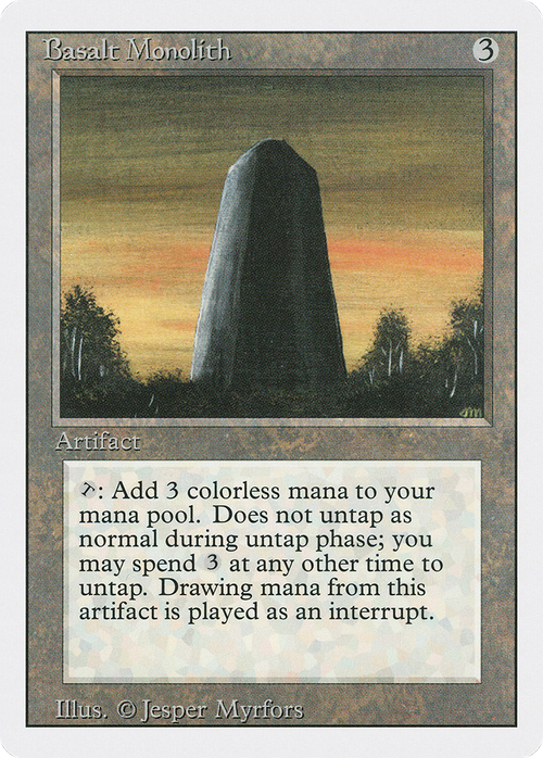Basalt Monolith (3ED-) - Revised Edition
