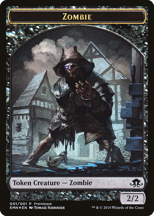 Zombie Token (Double-Sided) (PRE-01Z) - Eldritch Moon Promos Foil