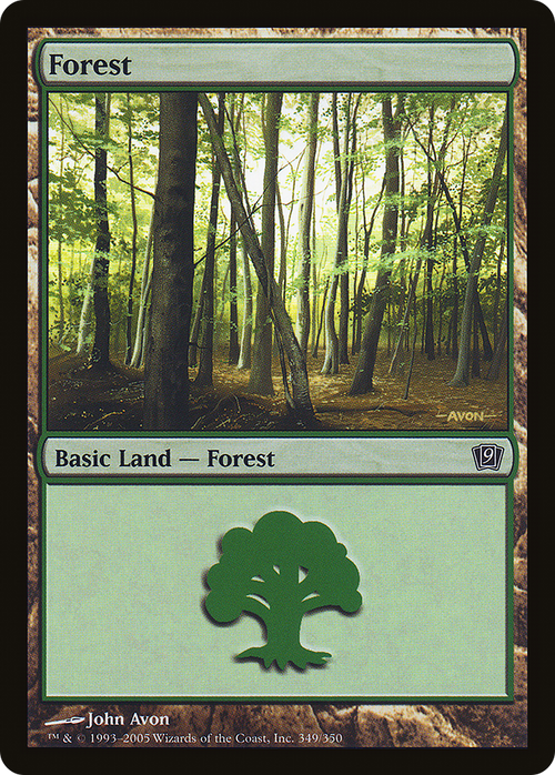Forest (349) (9ED-349) - 9th Edition Foil
