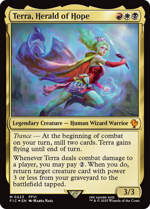 Terra, Herald of Hope (Surge Foil) (FIC-223) - Commander: FINAL FANTASY Foil