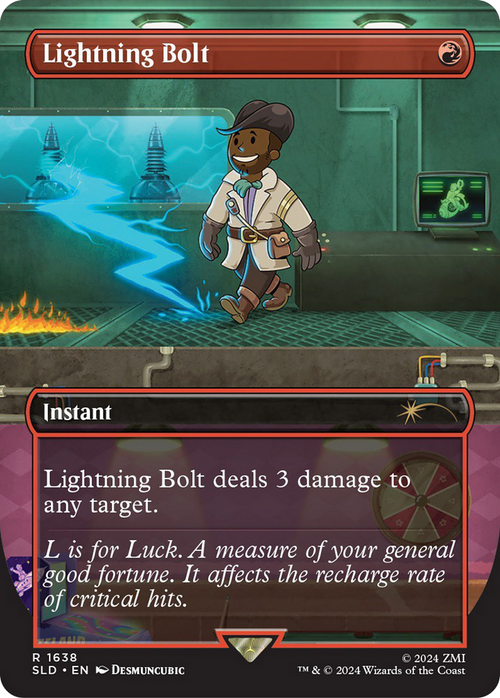 Lightning Bolt (1638) (SLD-1638) - Secret Lair Drop (Borderless)