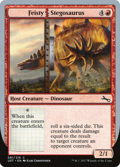Feisty Stegosaurus (UST-081) - Unstable