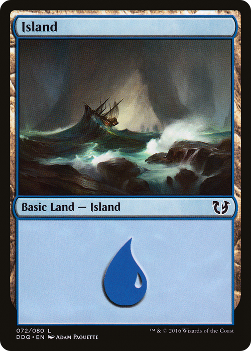 Island (072) (DDQ-072) - Duel Decks: Blessed vs. Cursed