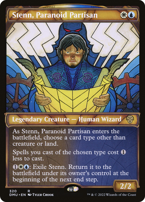Stenn, Paranoid Partisan (Showcase) (DMU-320) - Dominaria United: (Showcase) Foil