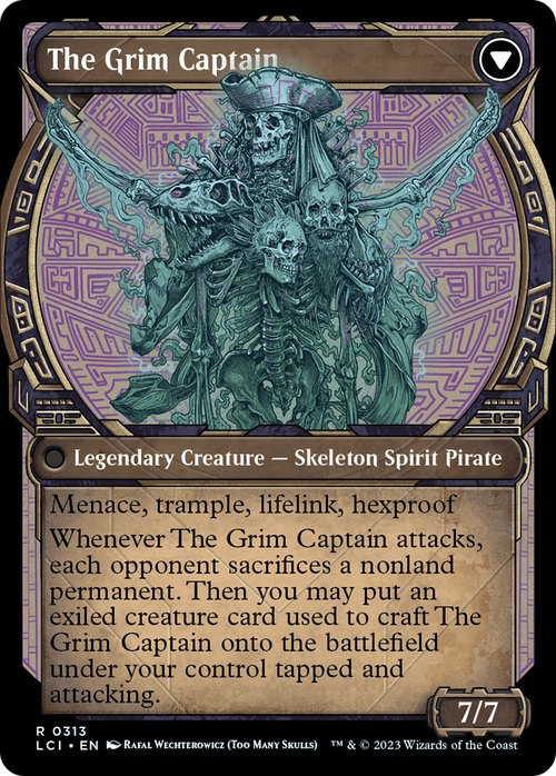 Throne of the Grim Captain (Showcase) (LCI-313) - The Lost Caverns of Ixalan: (Showcase)