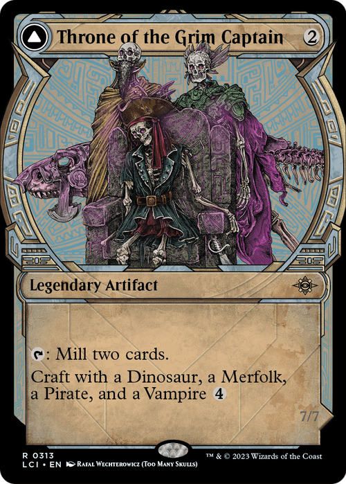 Throne of the Grim Captain (Showcase) (LCI-313) - The Lost Caverns of Ixalan: (Showcase) Foil