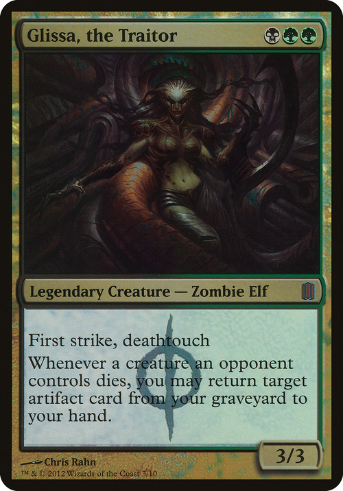 Glissa, the Traitor (Commander's Arsenal) (OVER-003) - Commander's Arsenal Oversized Foil