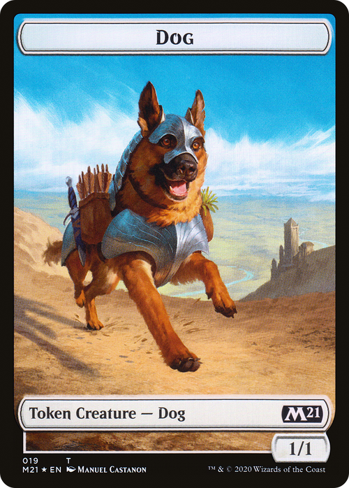 Dog (TM21-019) - Core Set 2021 Tokens Foil