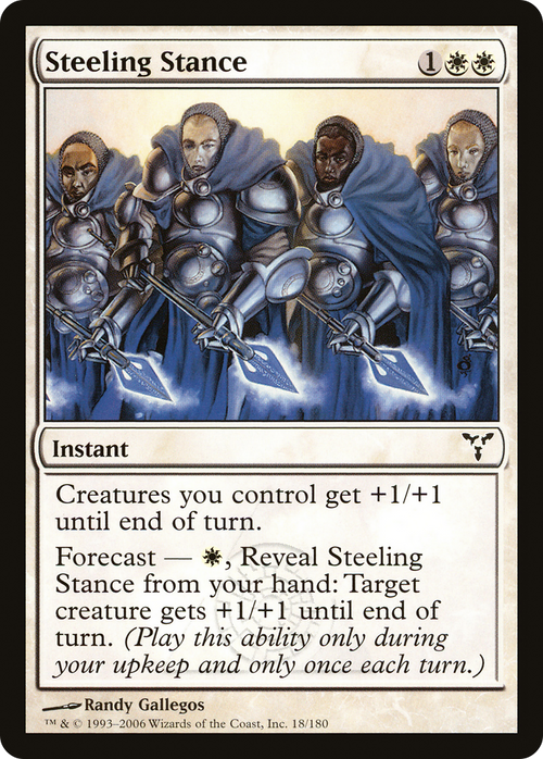 Steeling Stance (DIS-018) - Dissension Foil