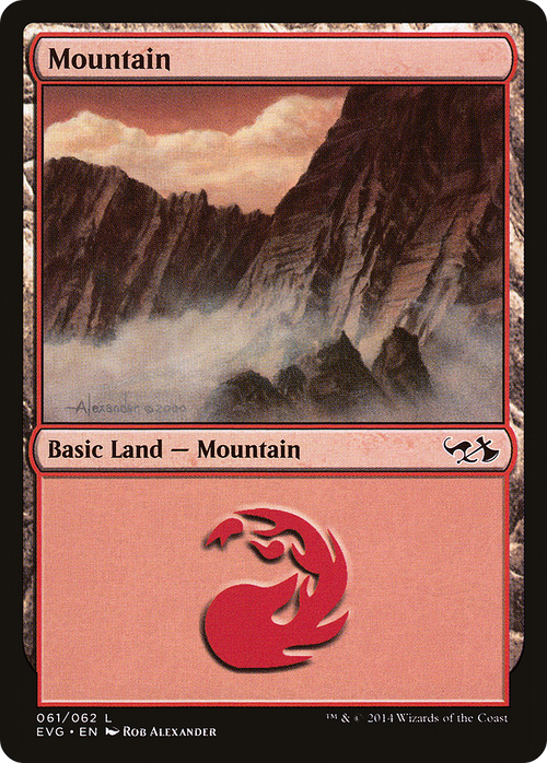 Mountain (61) (Goblins vs Elves) (DD3-061) - Duel Decks Anthology: Elves vs. Goblins