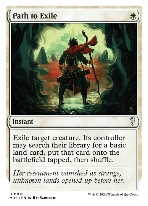 Path to Exile (White Border) (MB2-015) - Mystery Booster 2