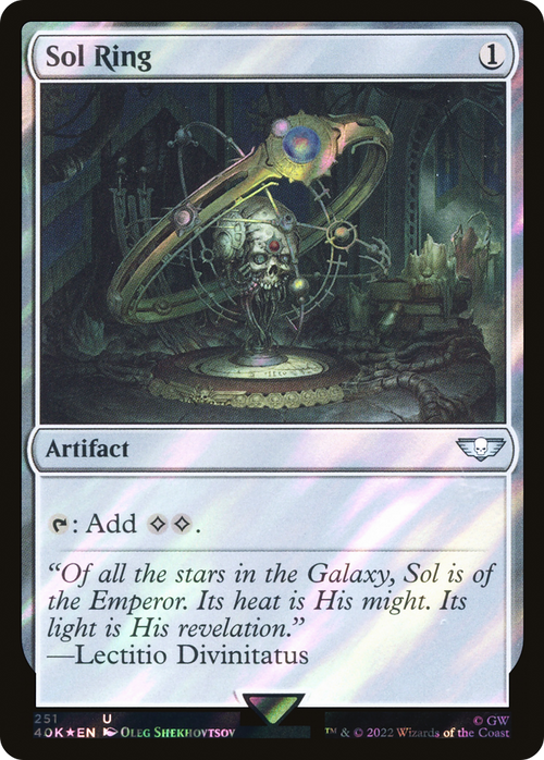 Sol Ring (251) (Surge Foil) (40K-251) - Warhammer 40,000 Commander Foil