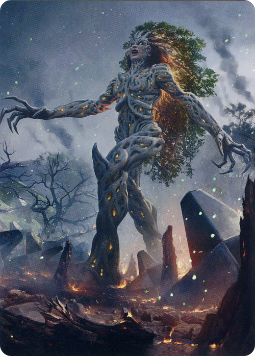 Titania, Gaea Incarnate // Titania, Gaea Incarnate (ABRO-027) - The Brothers' War Art Series (Borderless) Foil