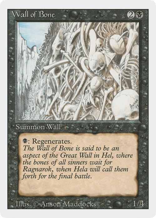 Wall of Bone (3ED-) - Revised Edition