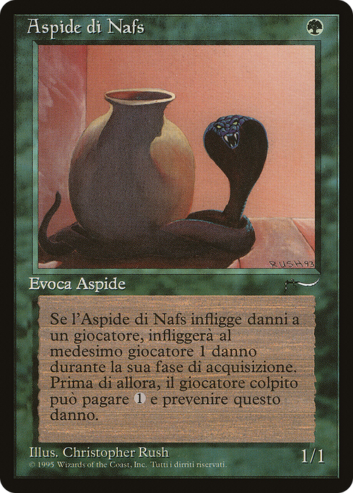 Nafs Asp (Italian) - "Aspide di Nafs" (REN-) - Rinascimento