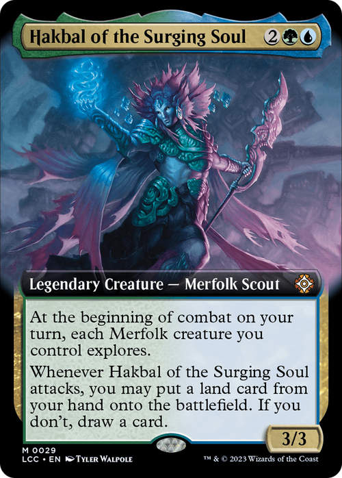 Hakbal of the Surging Soul (Extended Art) (LCC-029) - The Lost Caverns of Ixalan Commander: (Extended Art)