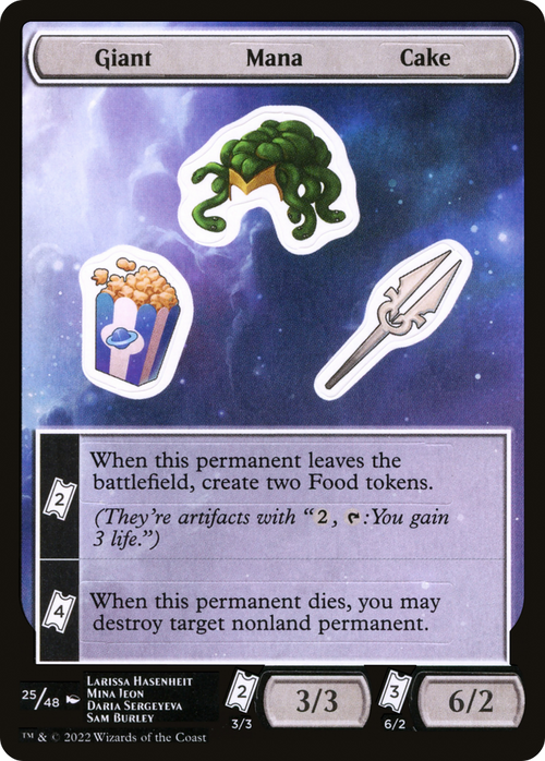 Giant Mana Cake (UNF-025) - Unfinity Sticker Sheets