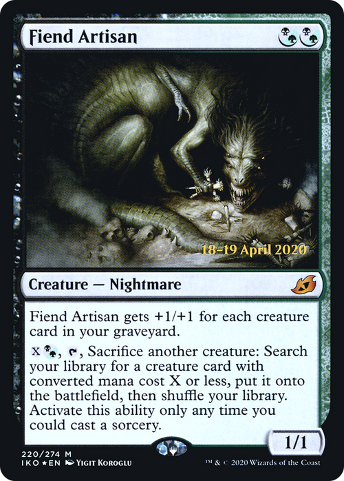 Fiend Artisan (PRE-220S) - Ikoria: Lair of Behemoths Promos Foil