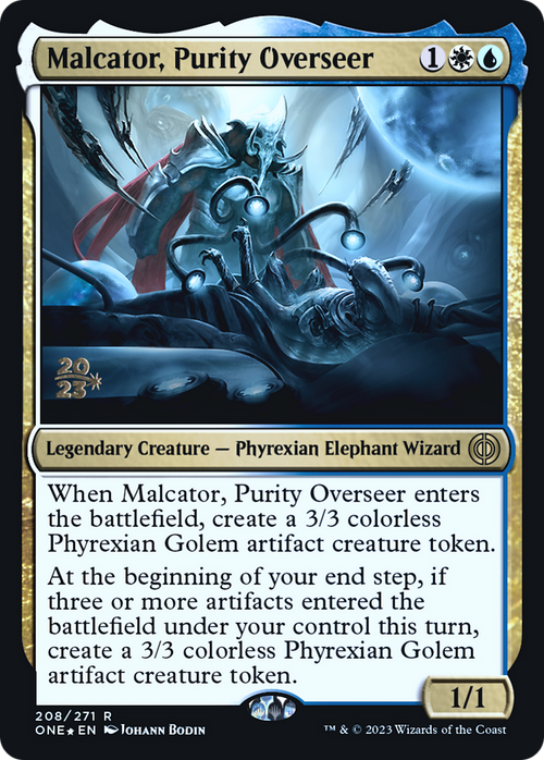 Malcator, Purity Overseer (PRE-208) - Phyrexia: All Will Be One Promos Foil
