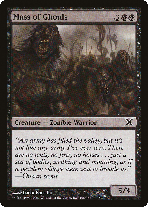 Mass of Ghouls (10E-156) - Tenth Edition Foil