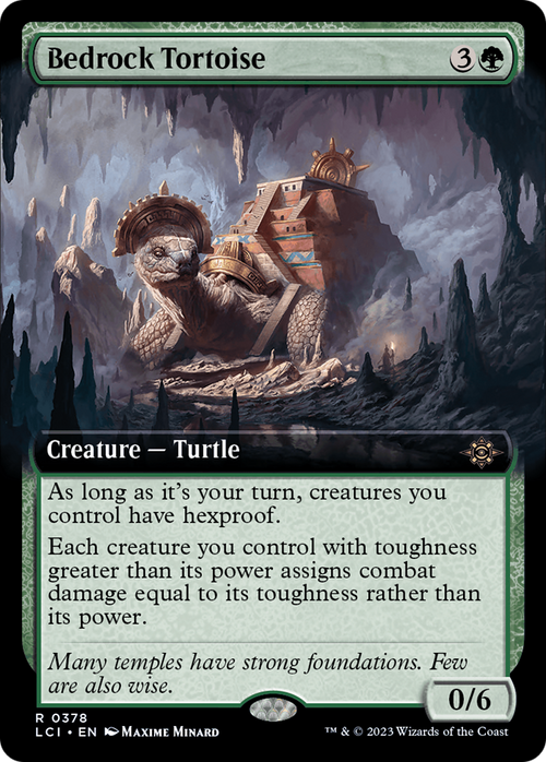 Bedrock Tortoise (Extended Art) (LCI-378) - The Lost Caverns of Ixalan: (Extended Art)