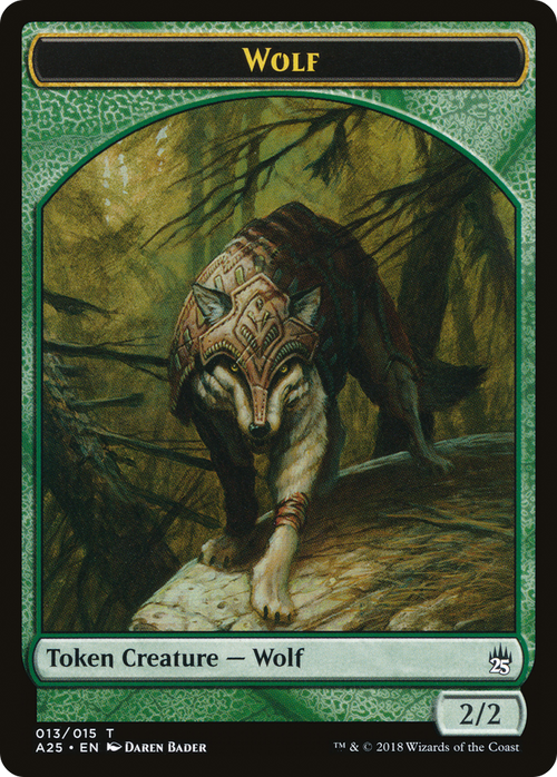 Wolf Token (013) (A25-013) - Masters 25 Tokens