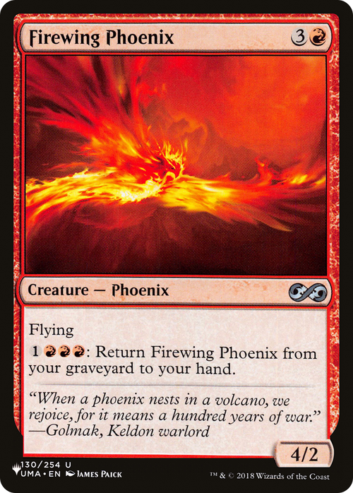 Firewing Phoenix (LIST-UMA-130) - The List