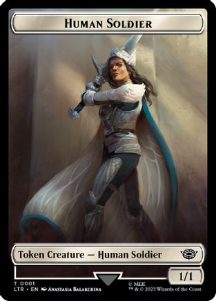 Human Soldier Token (0001) (LTR-001) - The Lord of the Rings: Tales of Middle-earth