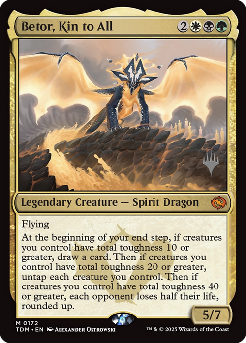 Betor, Kin to All (PPTDM-172P) - Promo Pack: Tarkir: Dragonstorm