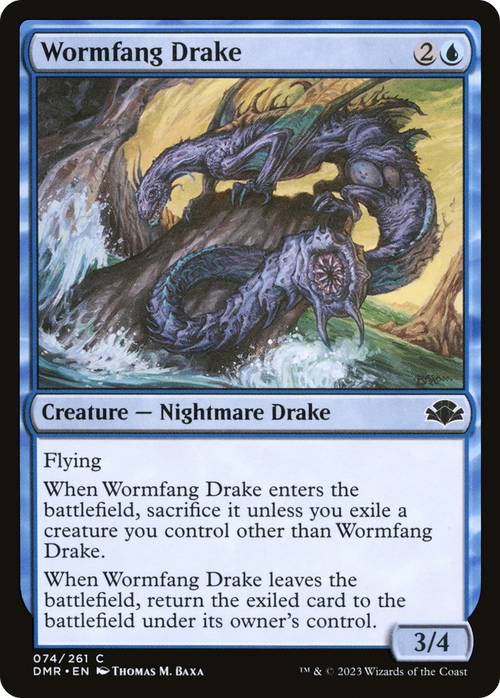 Wormfang Drake (DMR-074) - Dominaria Remastered