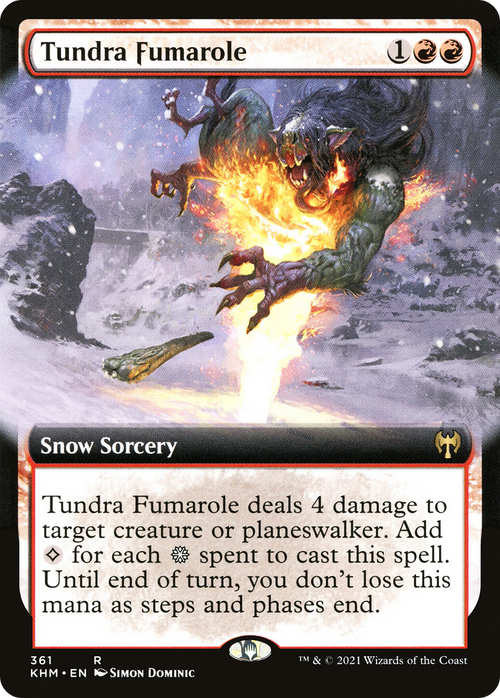 Tundra Fumarole (Extended Art) (KHM-361) - Kaldheim: (Extended Art, snow)